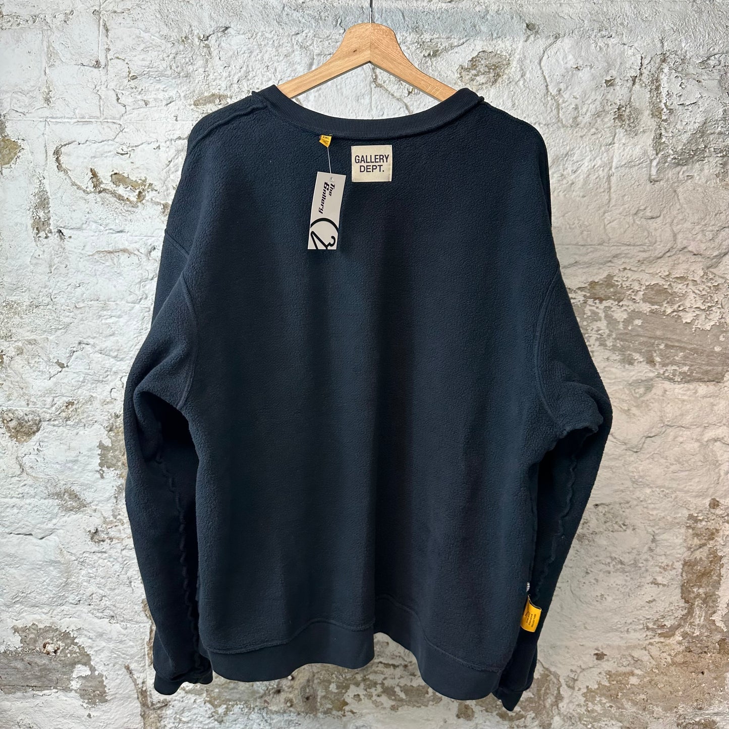 Gallery Dept Gray Logo Crewneck Black Sz XXL