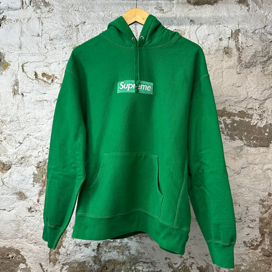 Supreme Green Box Logo Hoodie Green Sz M