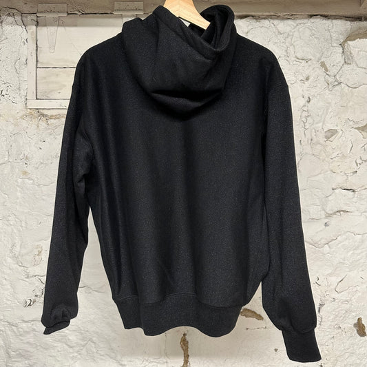 Supreme Glitter Arc Logo Black Hoodie Sz S