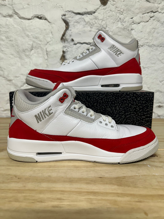 Air Jordan 3 Tinker White University Red Sz 11