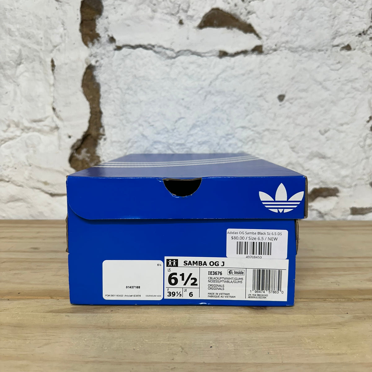 Adidas OG Samba Black Sz 6.5 DS