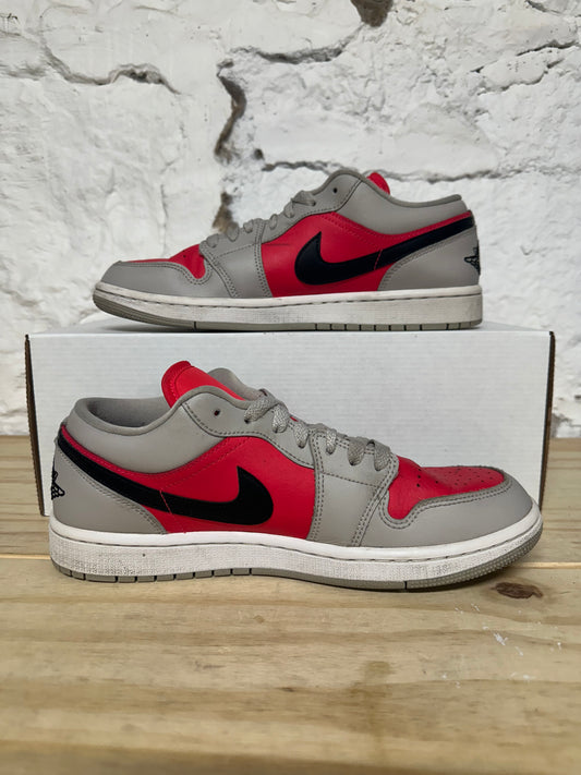 Air Jordan 1 Low Light Iron Siren Red Sz 8 (9.5W)