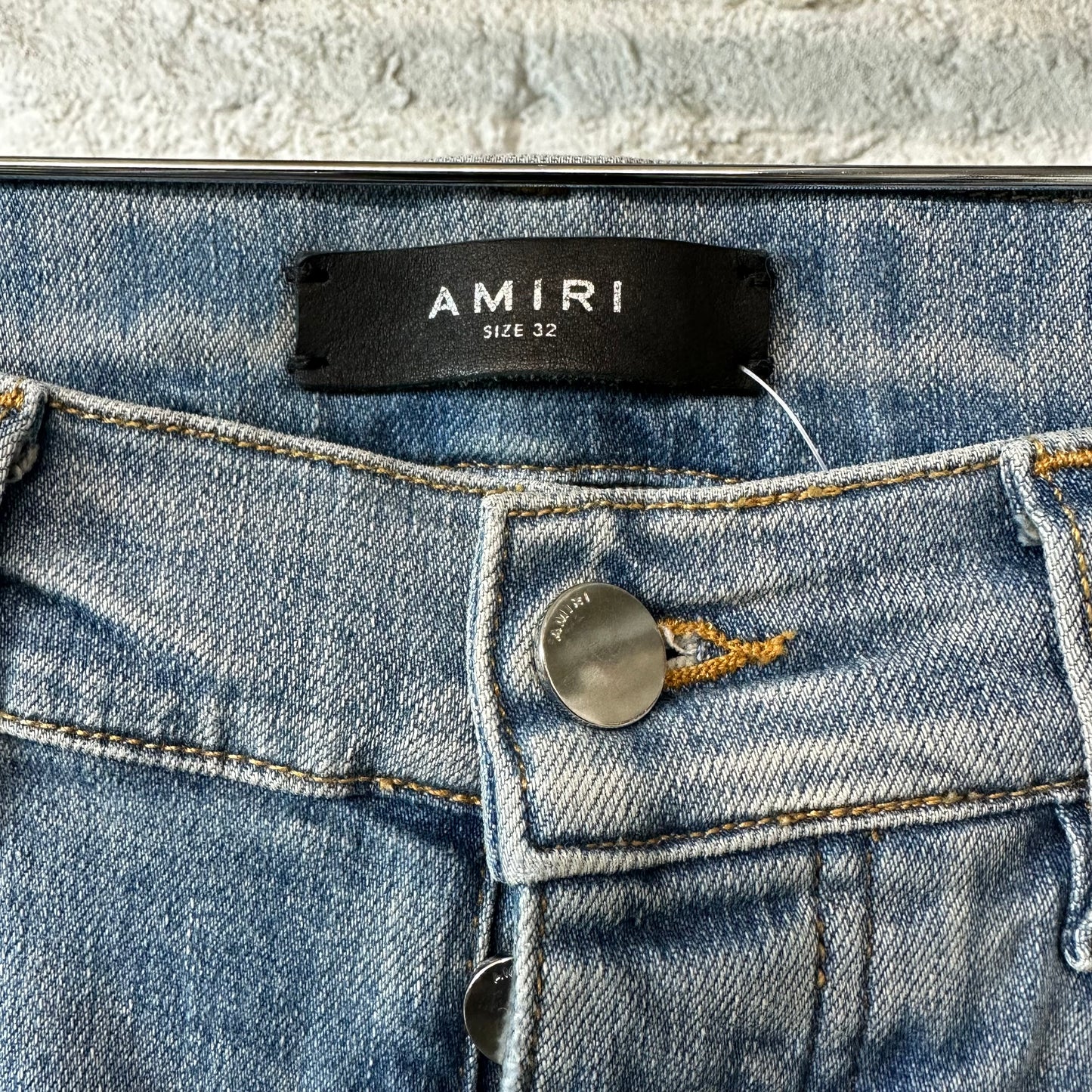 Amiri MX1 Denim Spell Blue Denim Jeans Sz 32