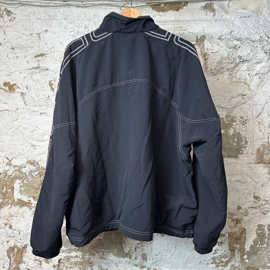 Supreme Sideline Black Track Jacket Sz M
