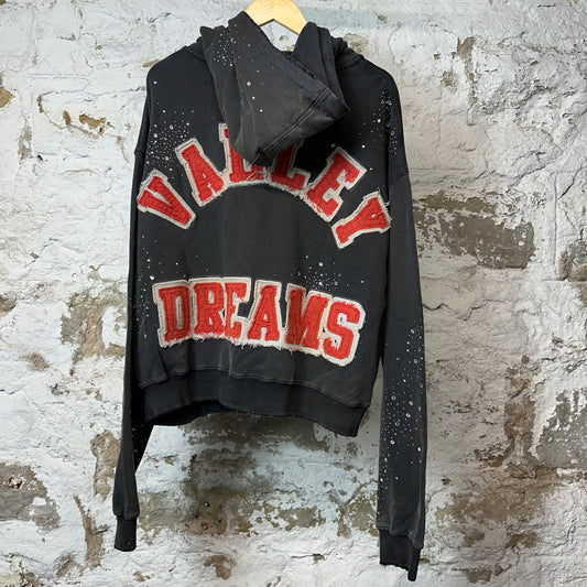 Vale Sea Cluster Zip Up Hoodie Black Sz XL