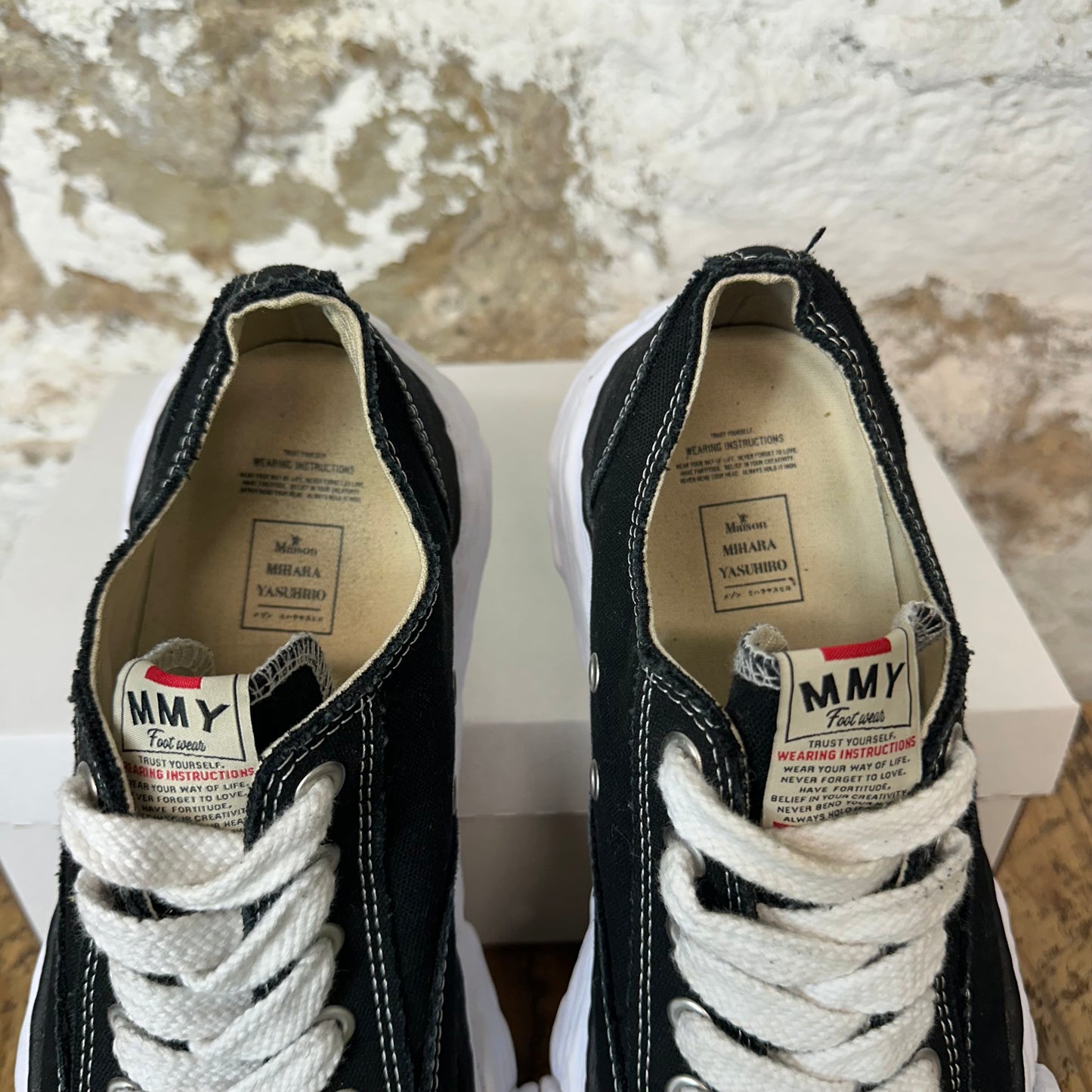 Maison Mihara Peterson 23 Black White Sneaker Sz 10 (43) No Box