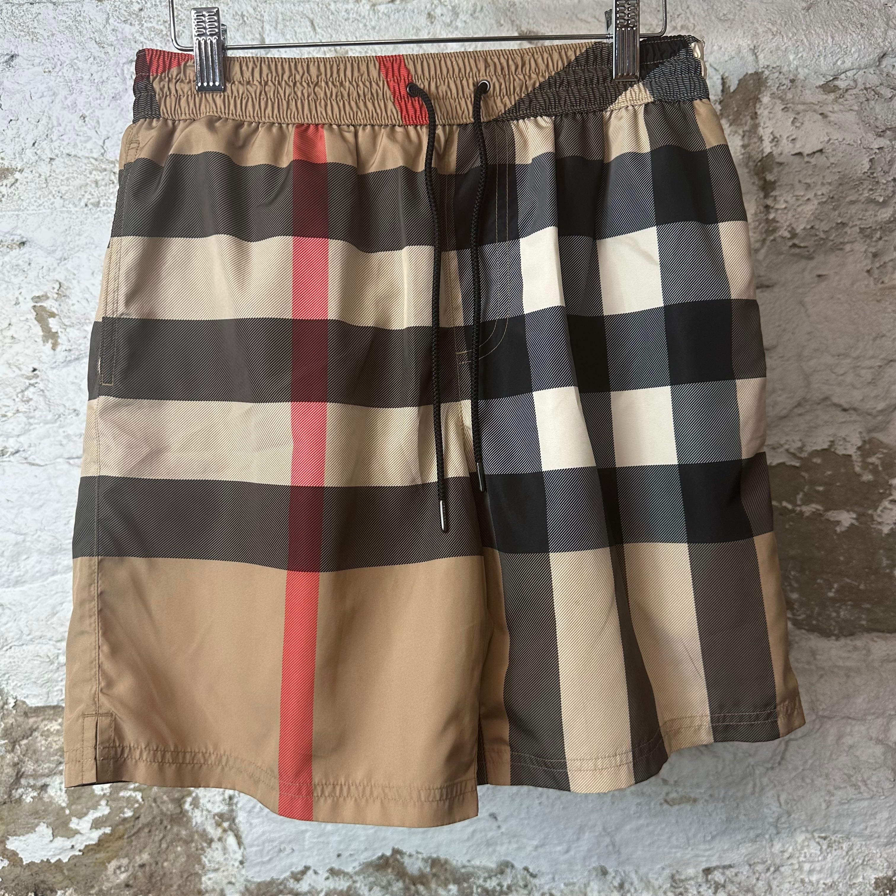 Burberry Plaid Swim Trunks Sz S