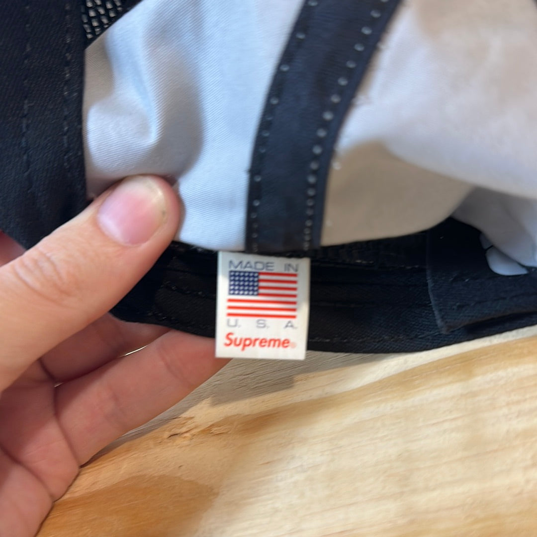 Supreme Box Logo Camp Cap Grey Hat