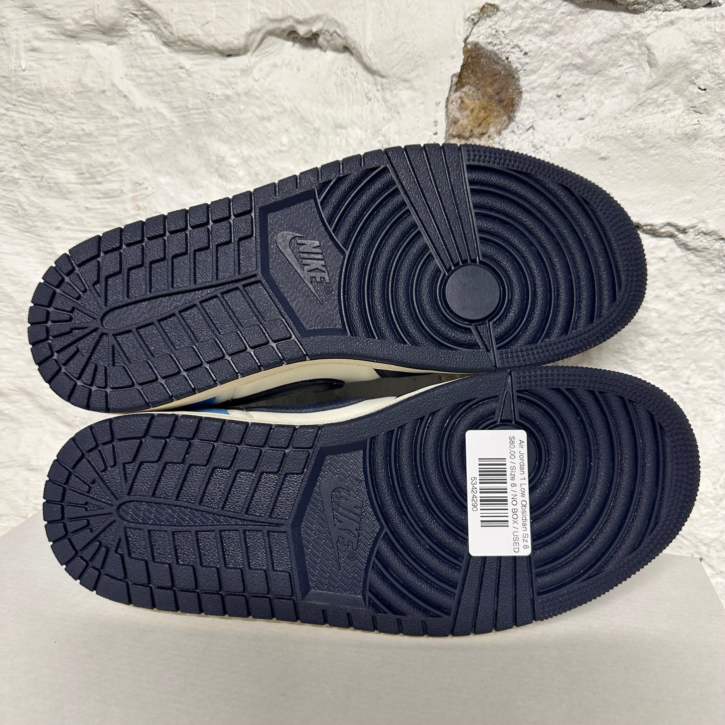 Air Jordan 1 Low Obsidian Sz 8