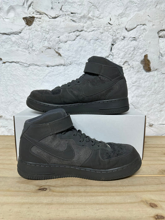 Nike Air Force 1 Mid Dark Grey Sz 9