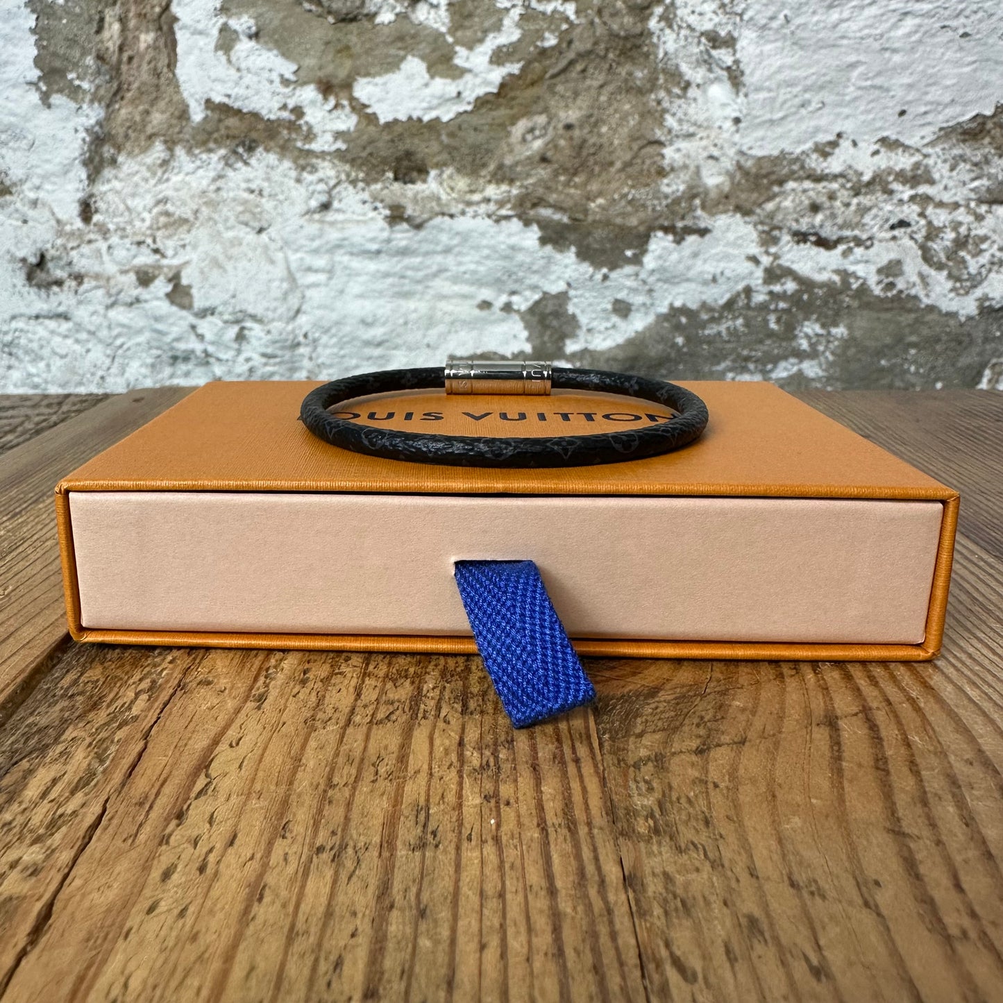 Louis Vuitton Graphite Monogram Keep It Bracelet W/ Box