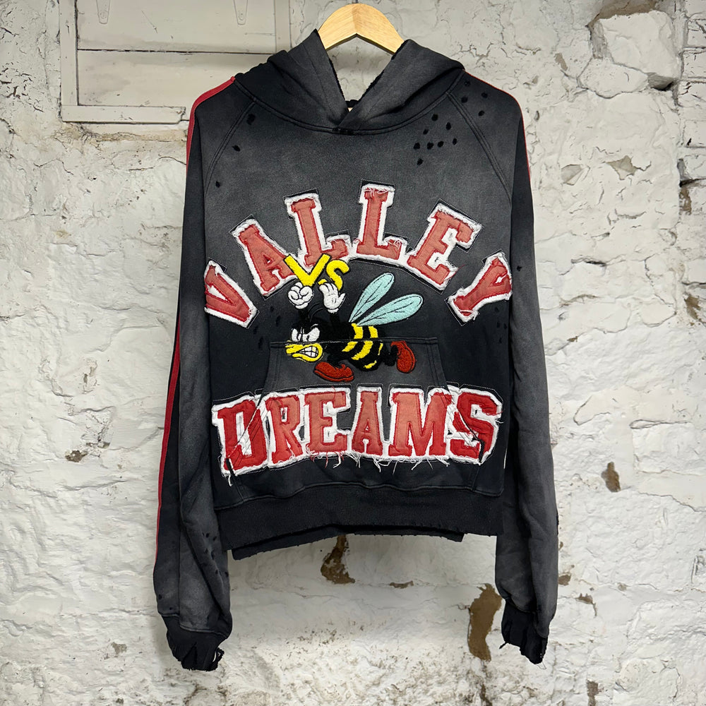 Vale Anthem Black Track Hoodie Sz L