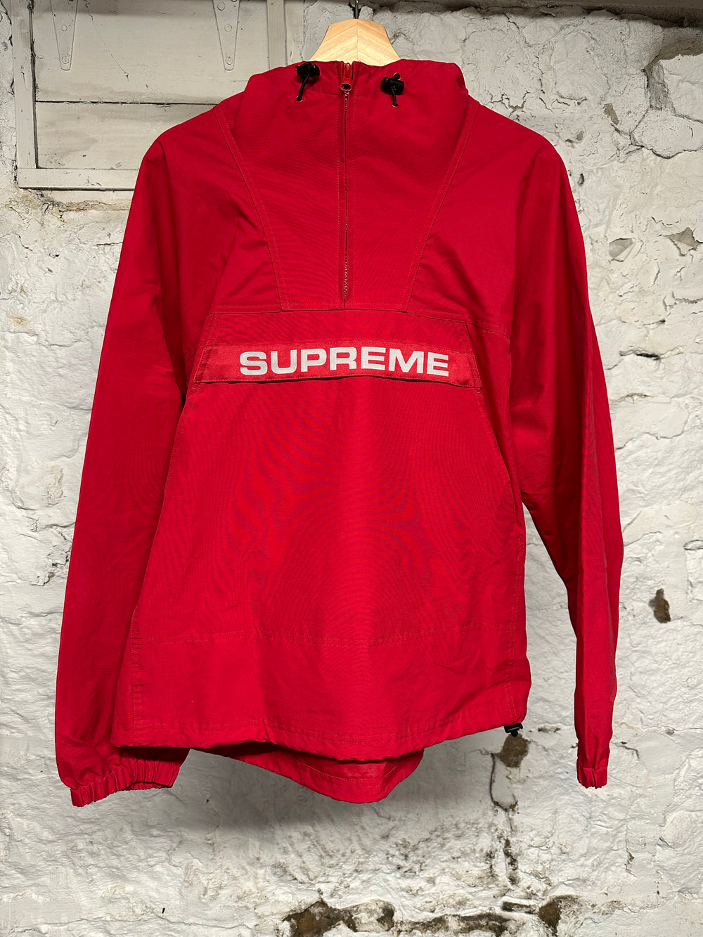 Supreme Quarter Zip Red Jacket Sz M
