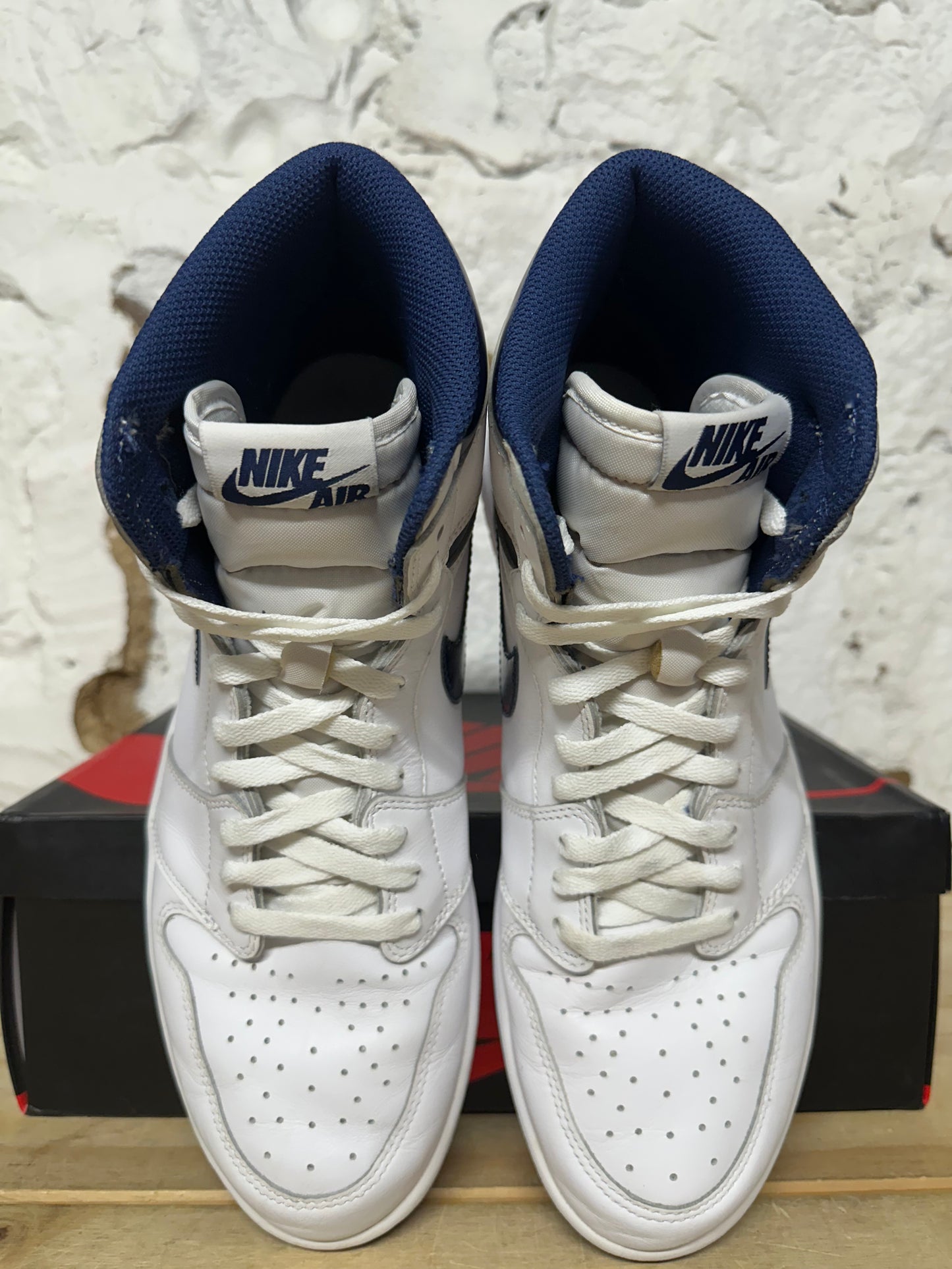 Air Jordan 1 High Metallic Navy Sz 13