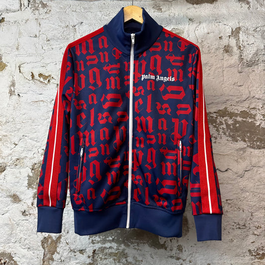 Palm Angels Red Navy Track Jacket Sz M