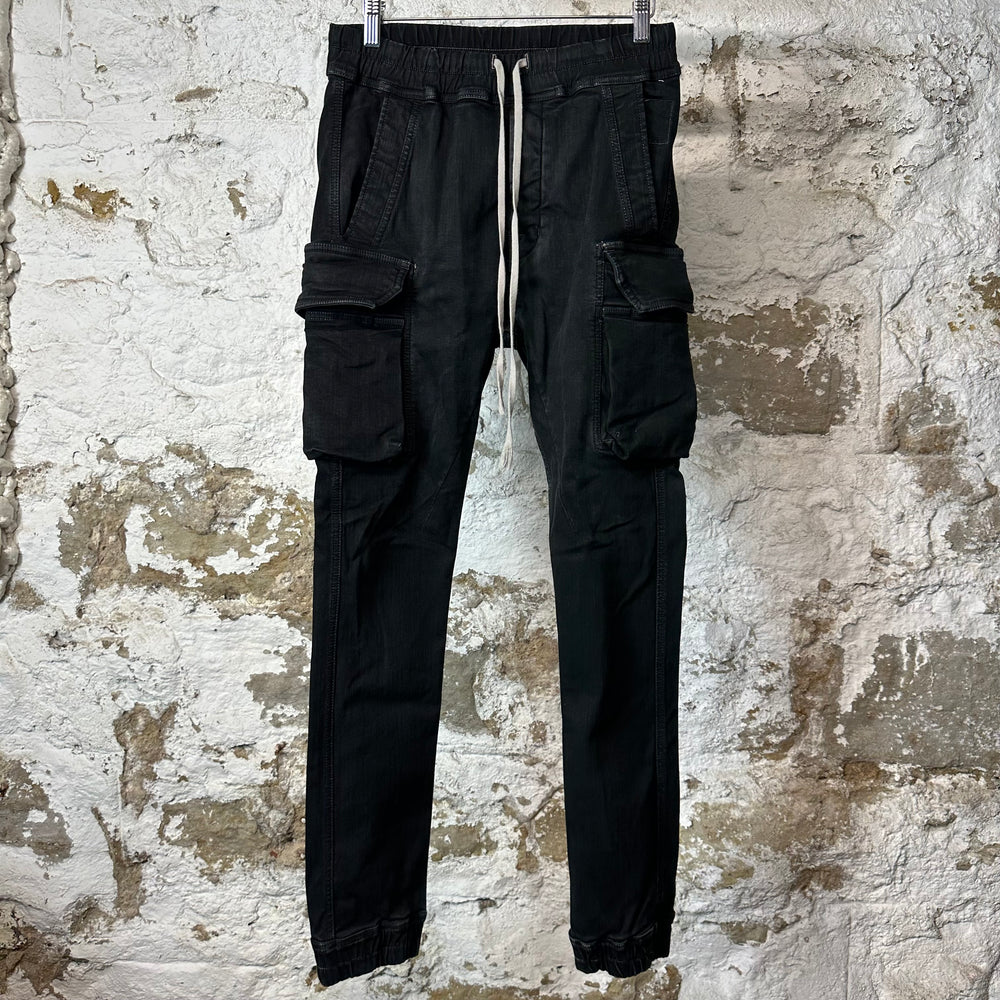 Rick Owens DRKSHDW Black Cargo Pants Sz S