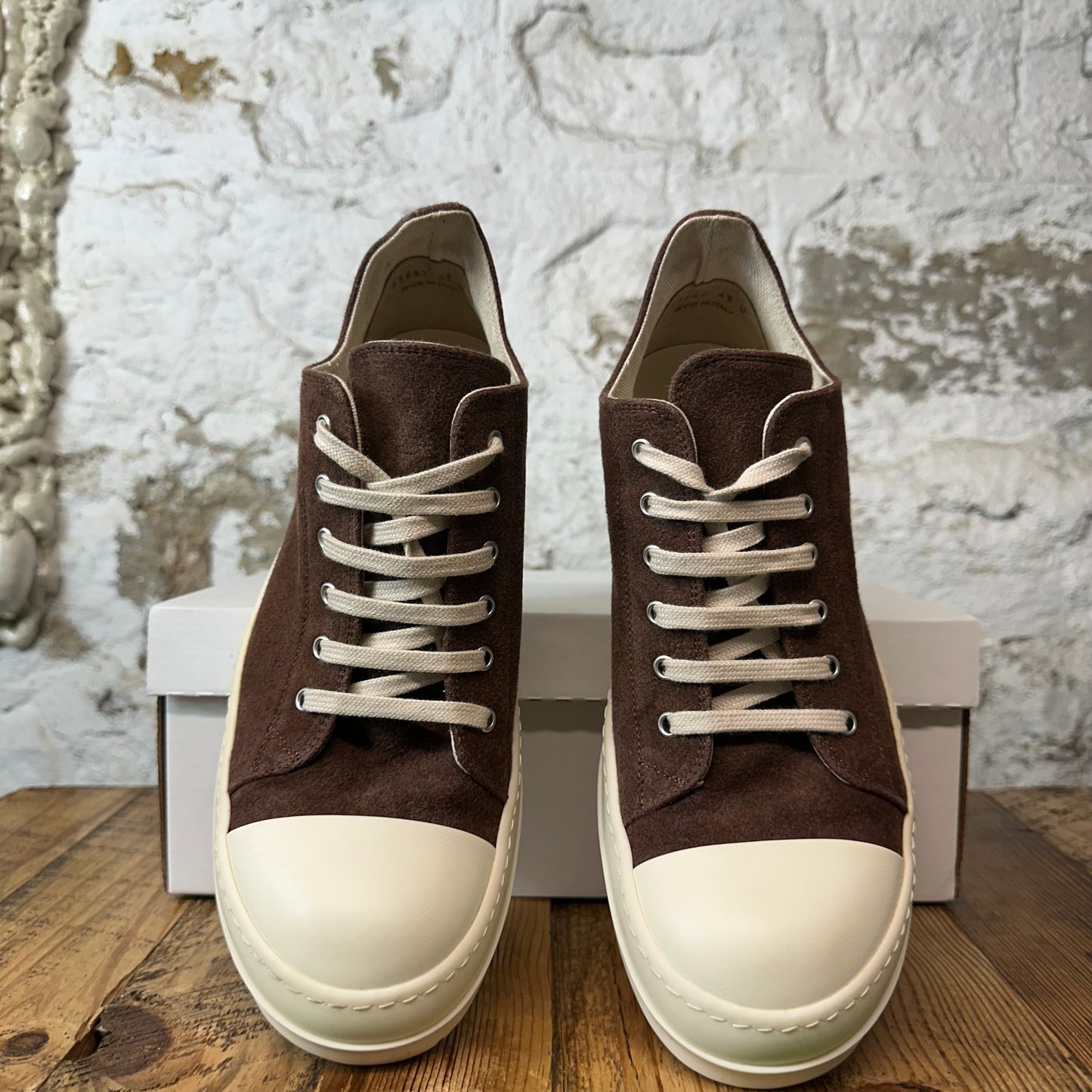 RIck Owens Brown Suede Milk Sneaker Sz 10 (43)