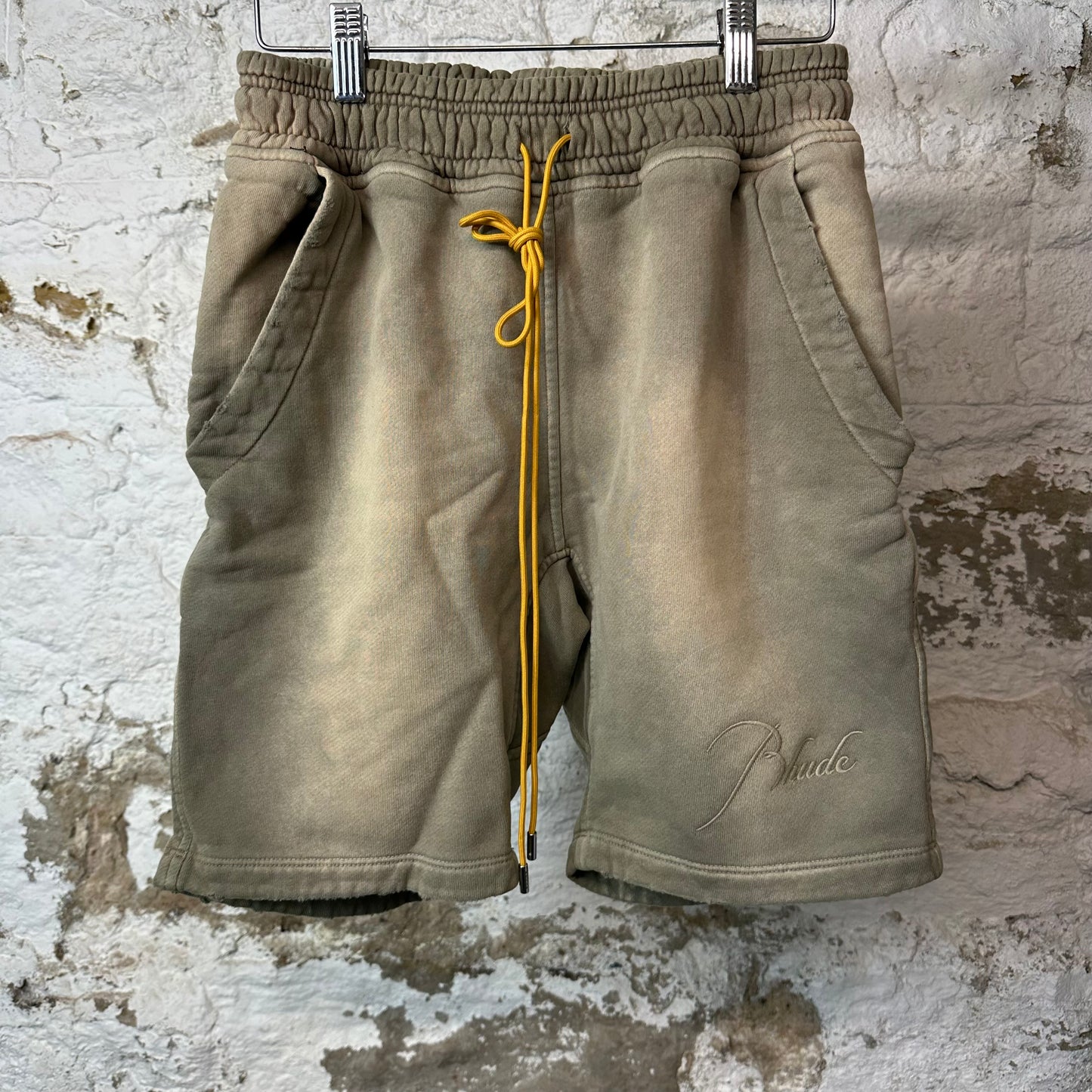 Rhude Script Sand SweatShorts