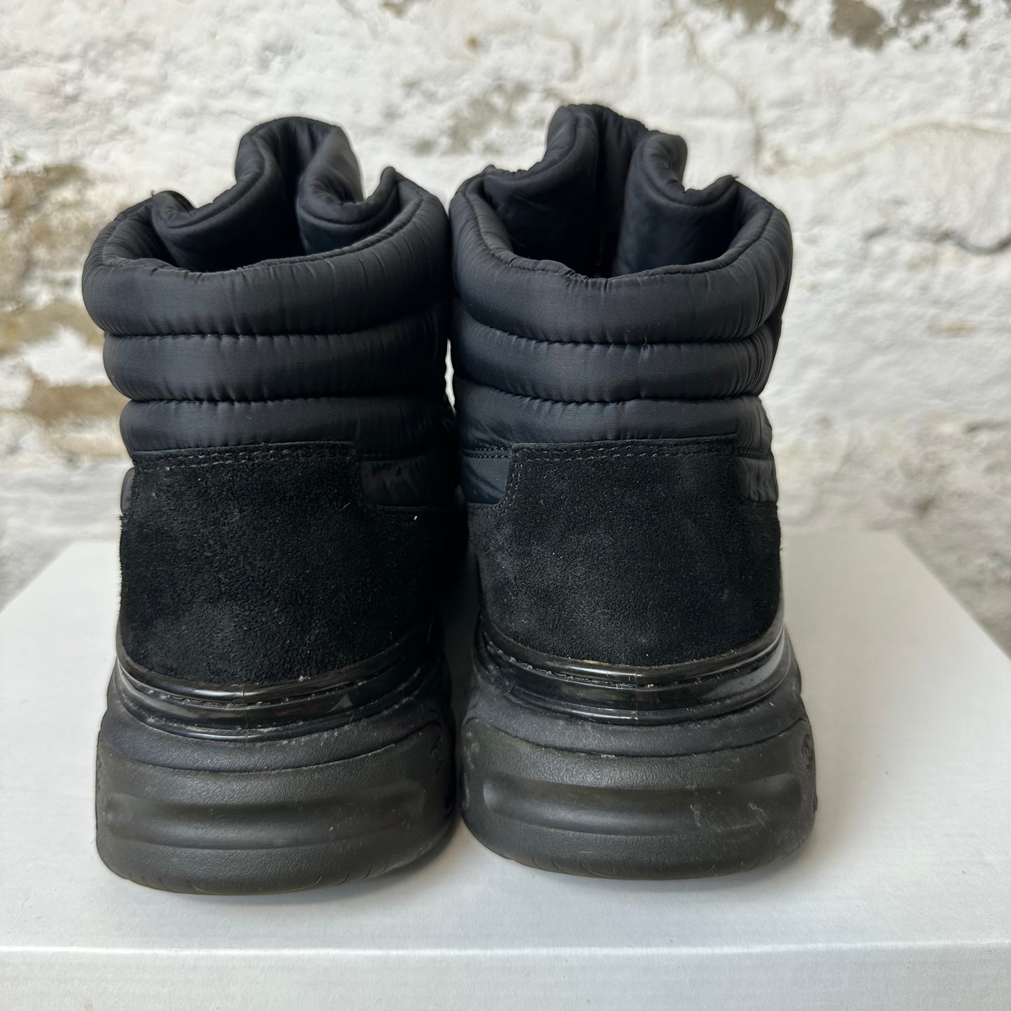 Chanel Black Nylon Suede Snow Boot Sz 8 (41) No Box