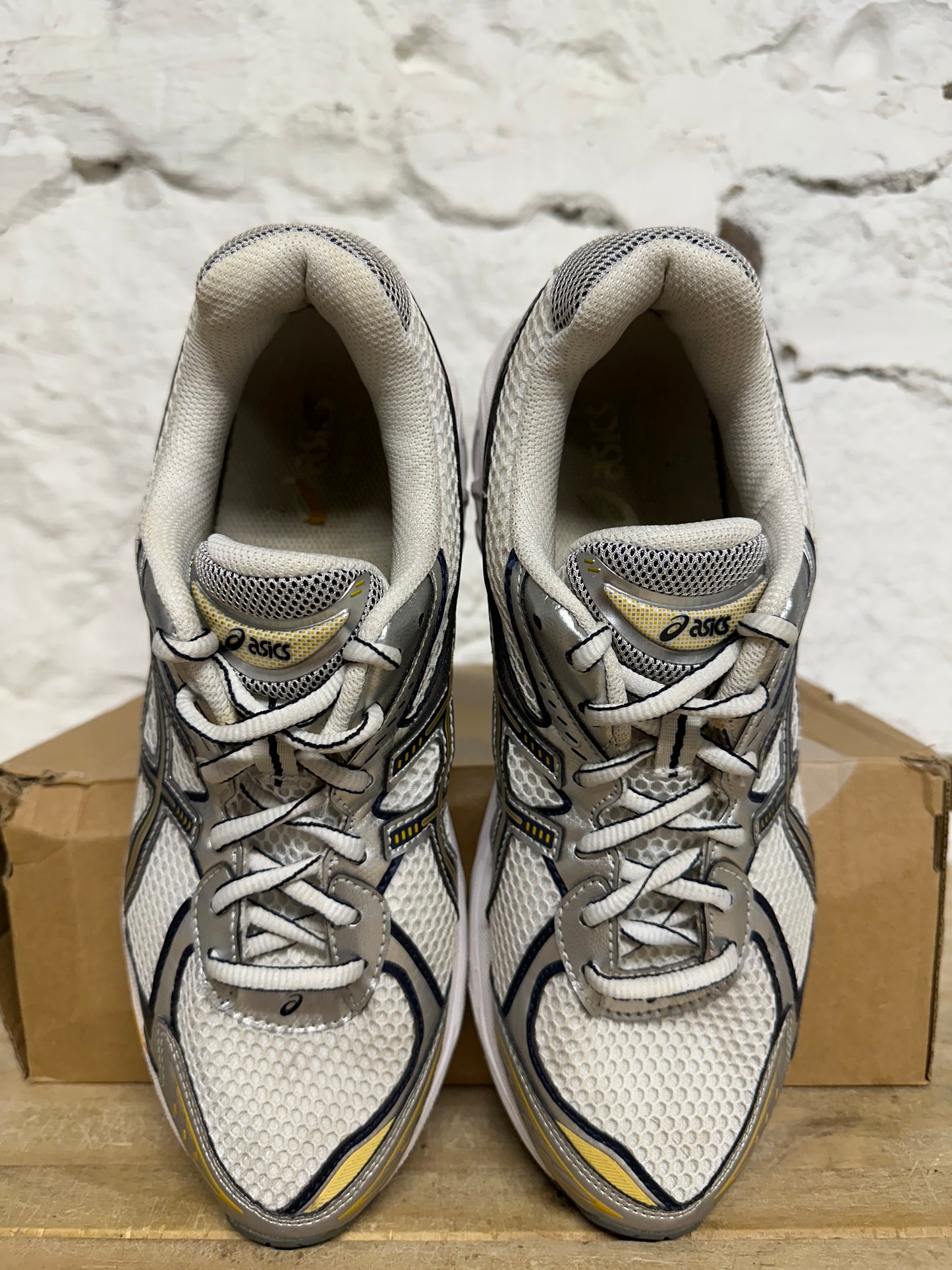 Asics GT-2160 White Pure Silver Gold Sz 8