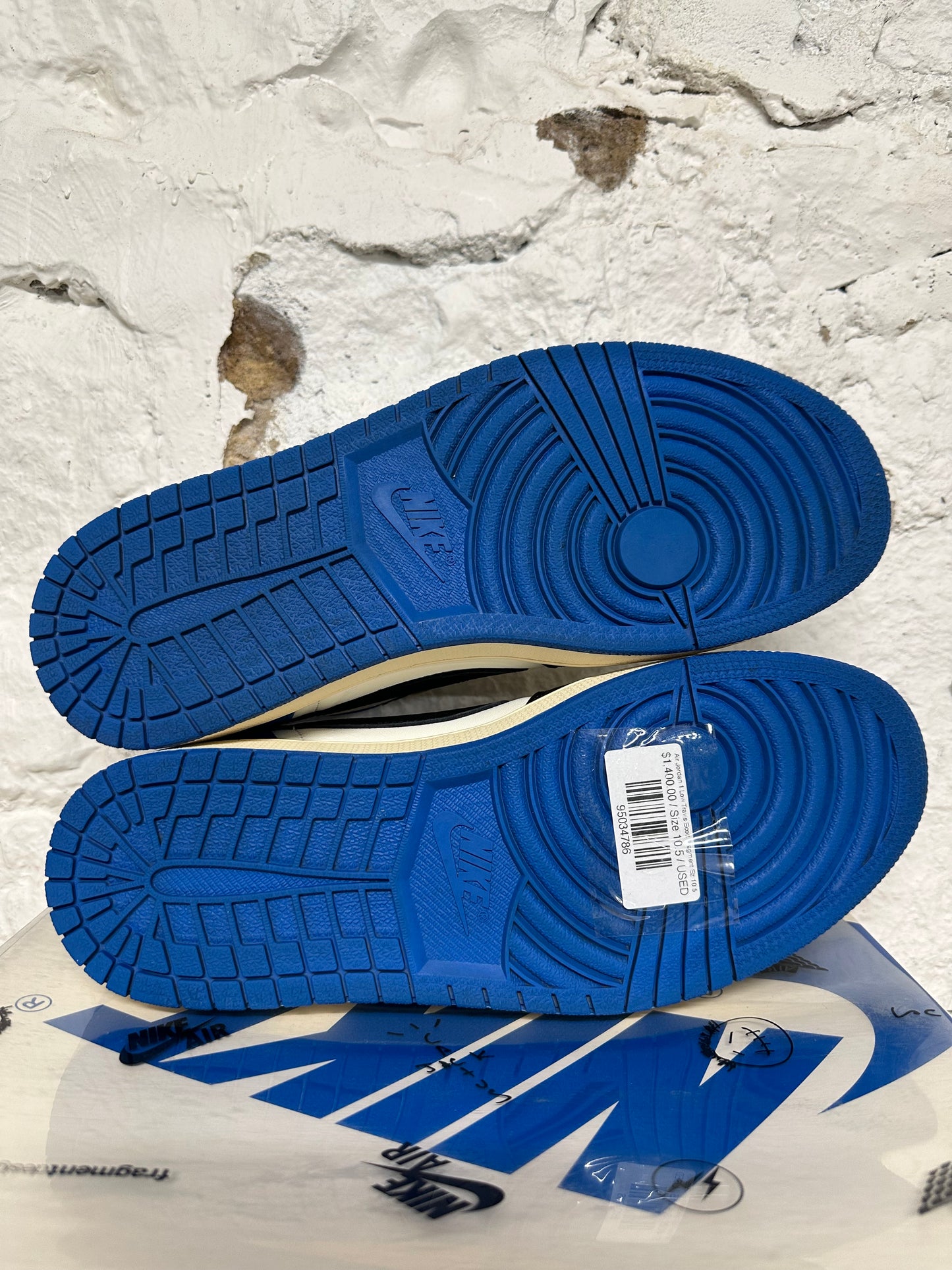 Air Jordan 1 Low Travis Scott Fragment Sz 10.5