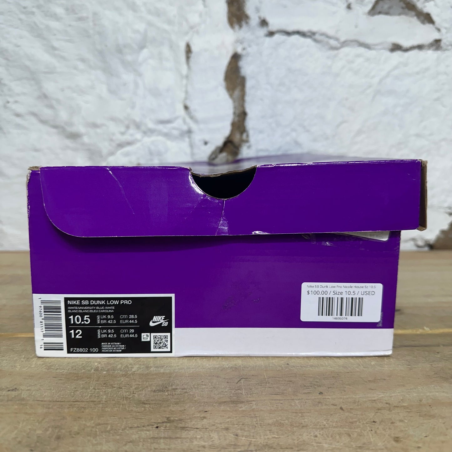 Nike SB Dunk Low Pro Nicole House Sz 10.5