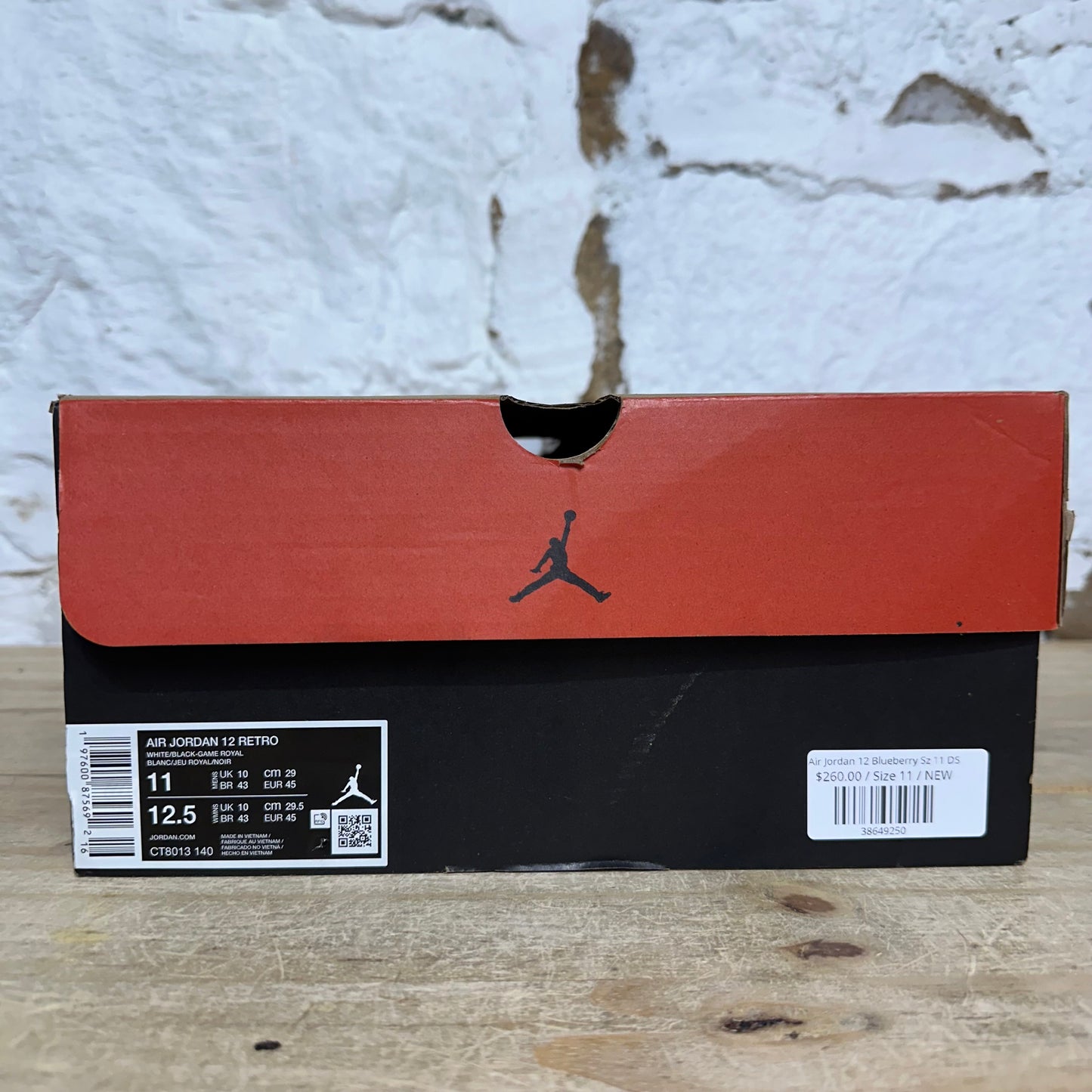 Air Jordan 12 Blueberry Sz 11 DS