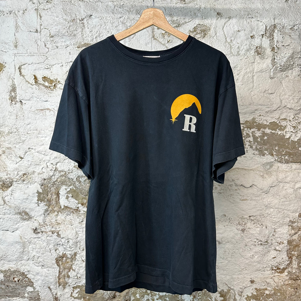 Rhude Yellow Mountain T-shirt Black Sz M