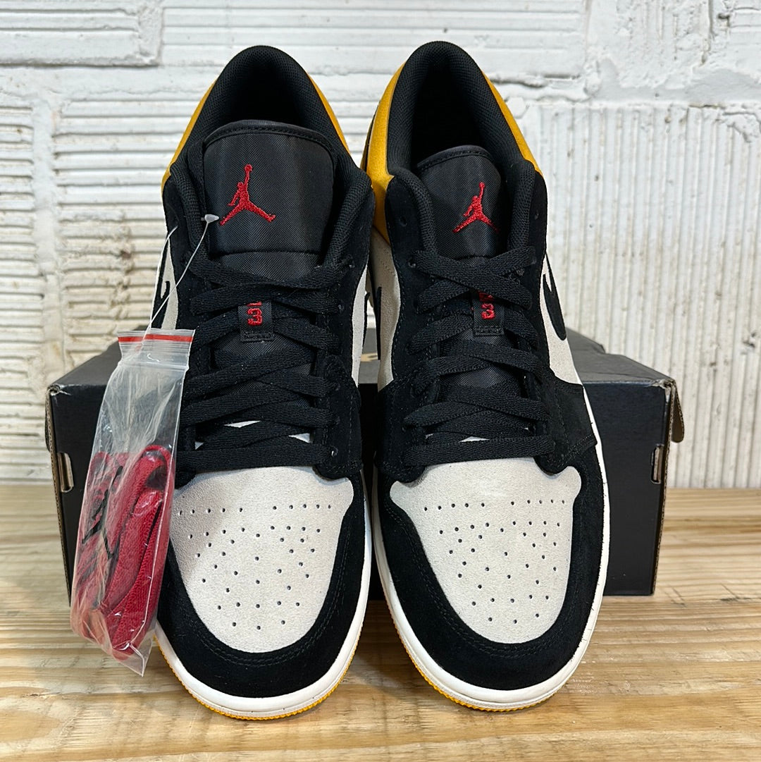 Air Jordan 1 Low Sail University Gold Black Sz 10.5