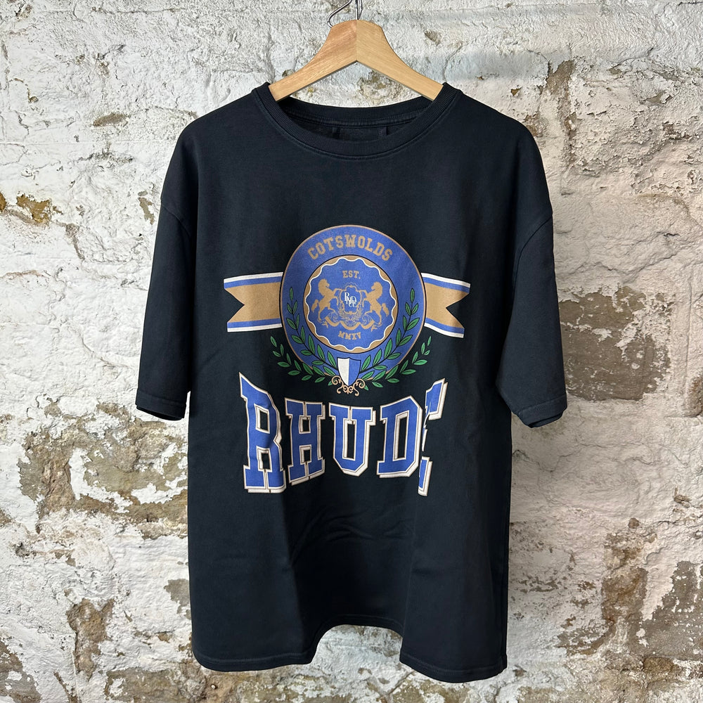 Rhude Cotswolds Black T-Shirt Sz L