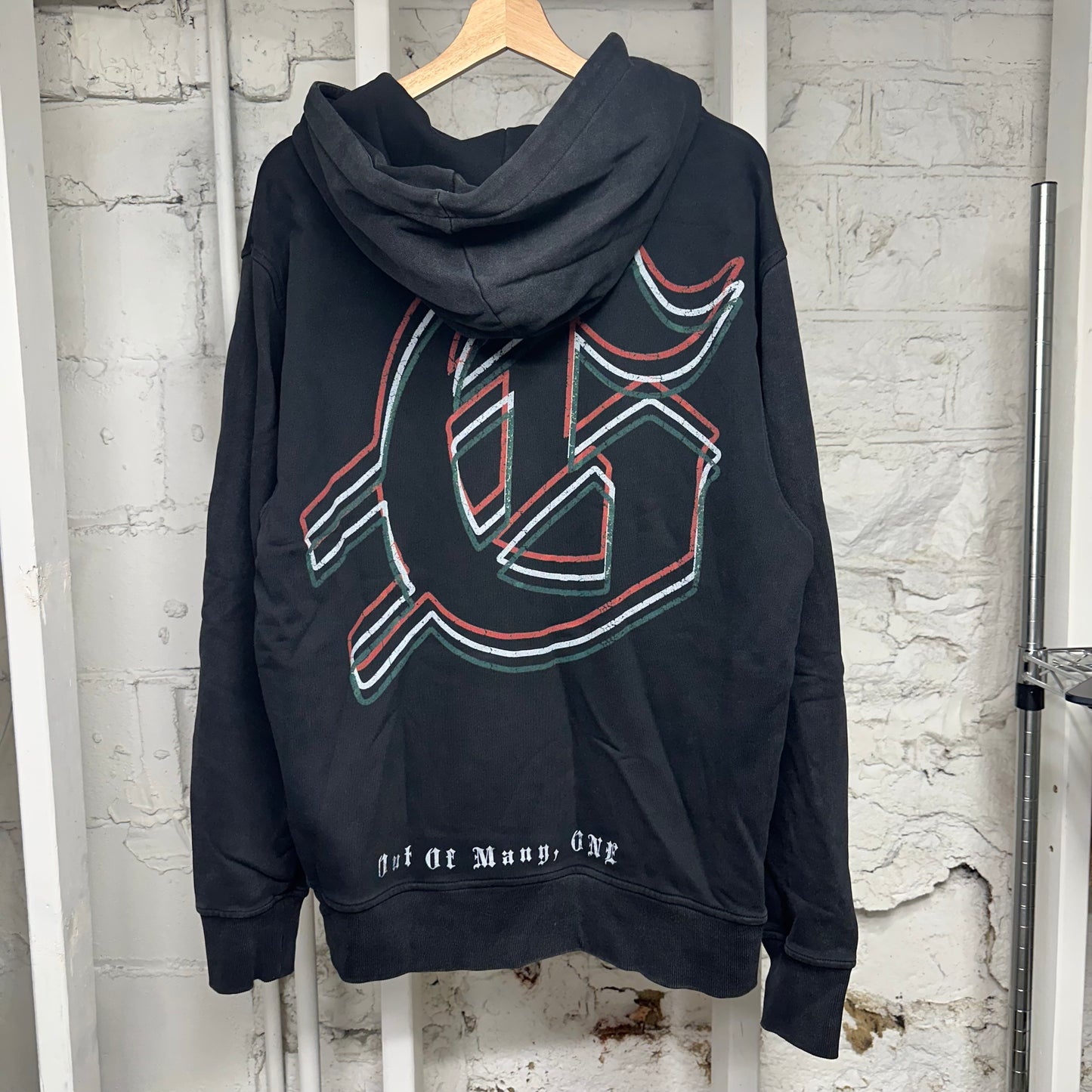 Godspeed Mankind Vs AI Black Hoodie Sz L