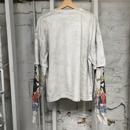 Vale Dreams Circus White Long Sleeve T-Shirt Sz L