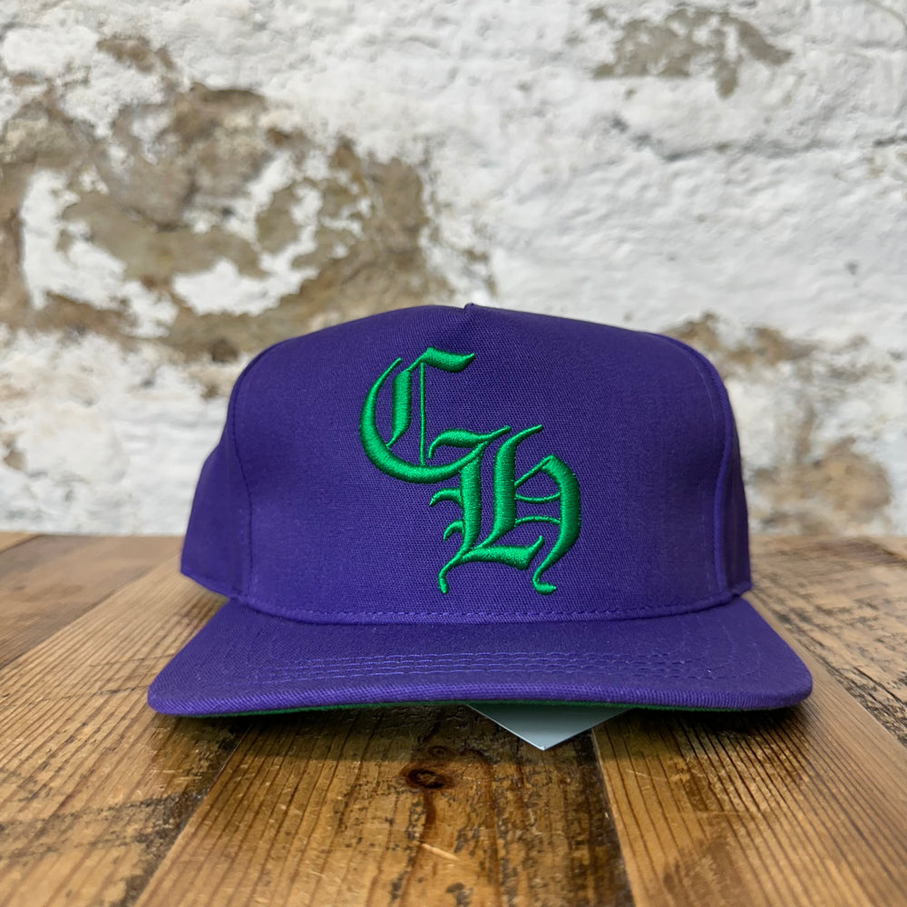 Chrome Hearts Green CH Purple Hat DS