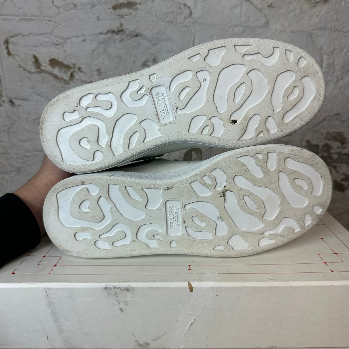 Alexander Mcqueen Teal Tab White Sneaker Sz 7.5 (40.5)