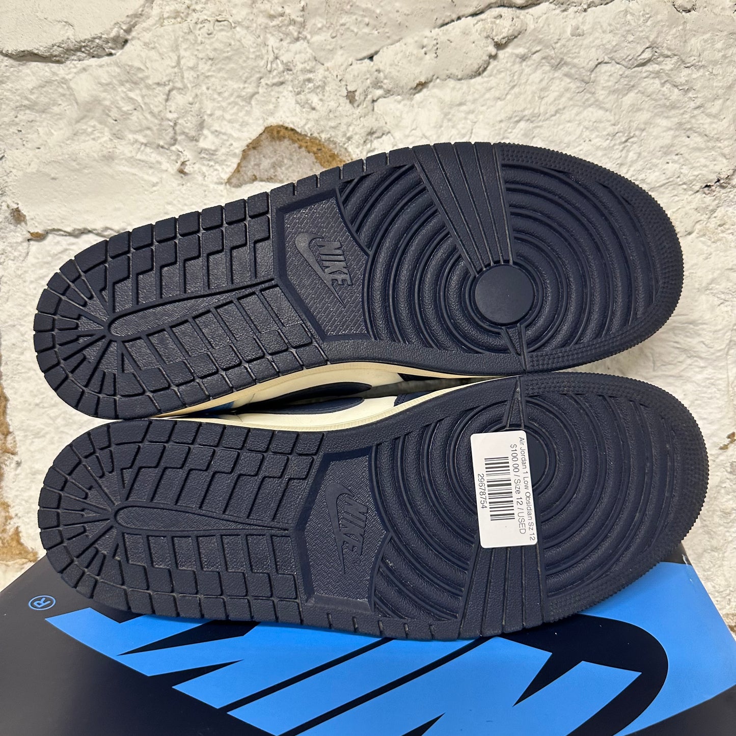 Air Jordan 1 Low Obsidian Sz 12