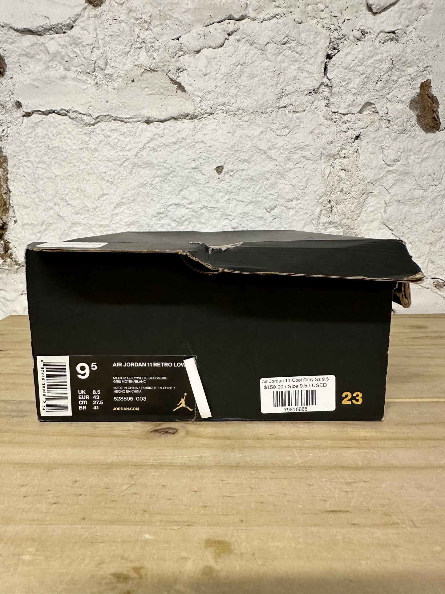 Air Jordan 11 Low Cool Gray Sz 9.5