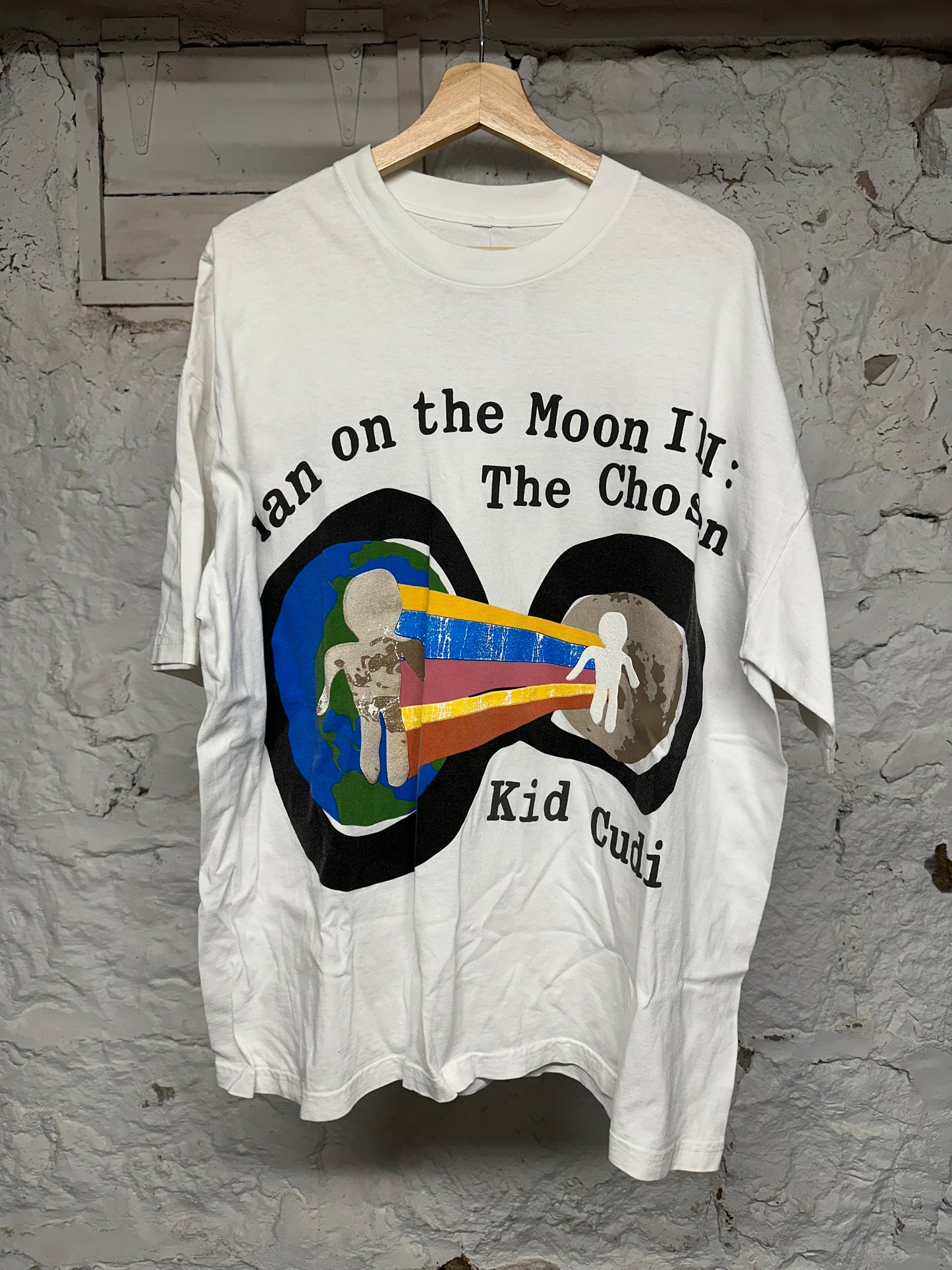 Kid Cudi CPFM Man On The Moon White T-Shirt Sz XL