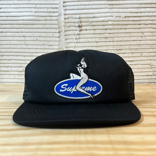 Supreme Pin Up Mesh Back 5-Panel (FW23) Black Hat