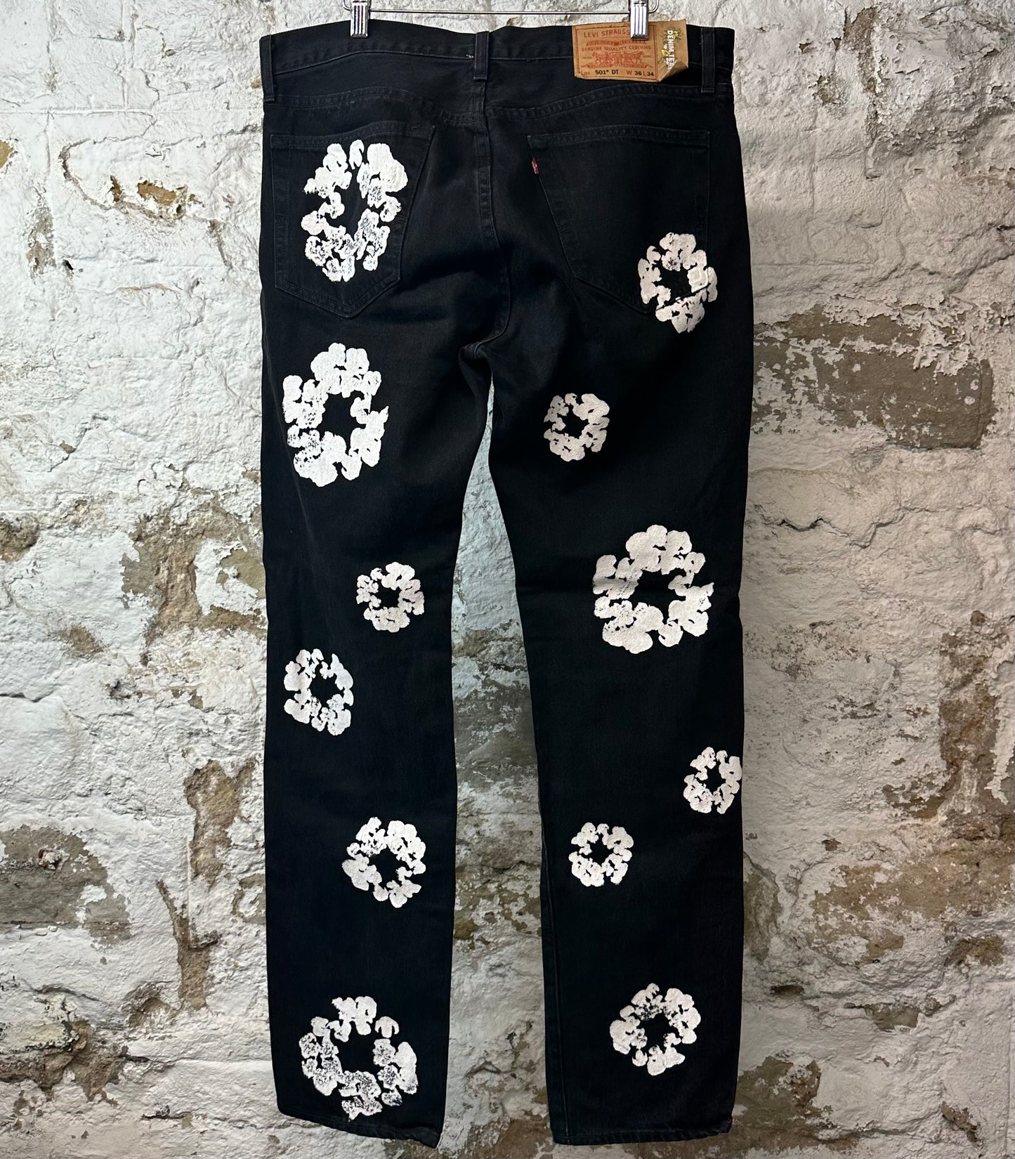 Denim Tears White CW Black Denim Jeans Sz 36