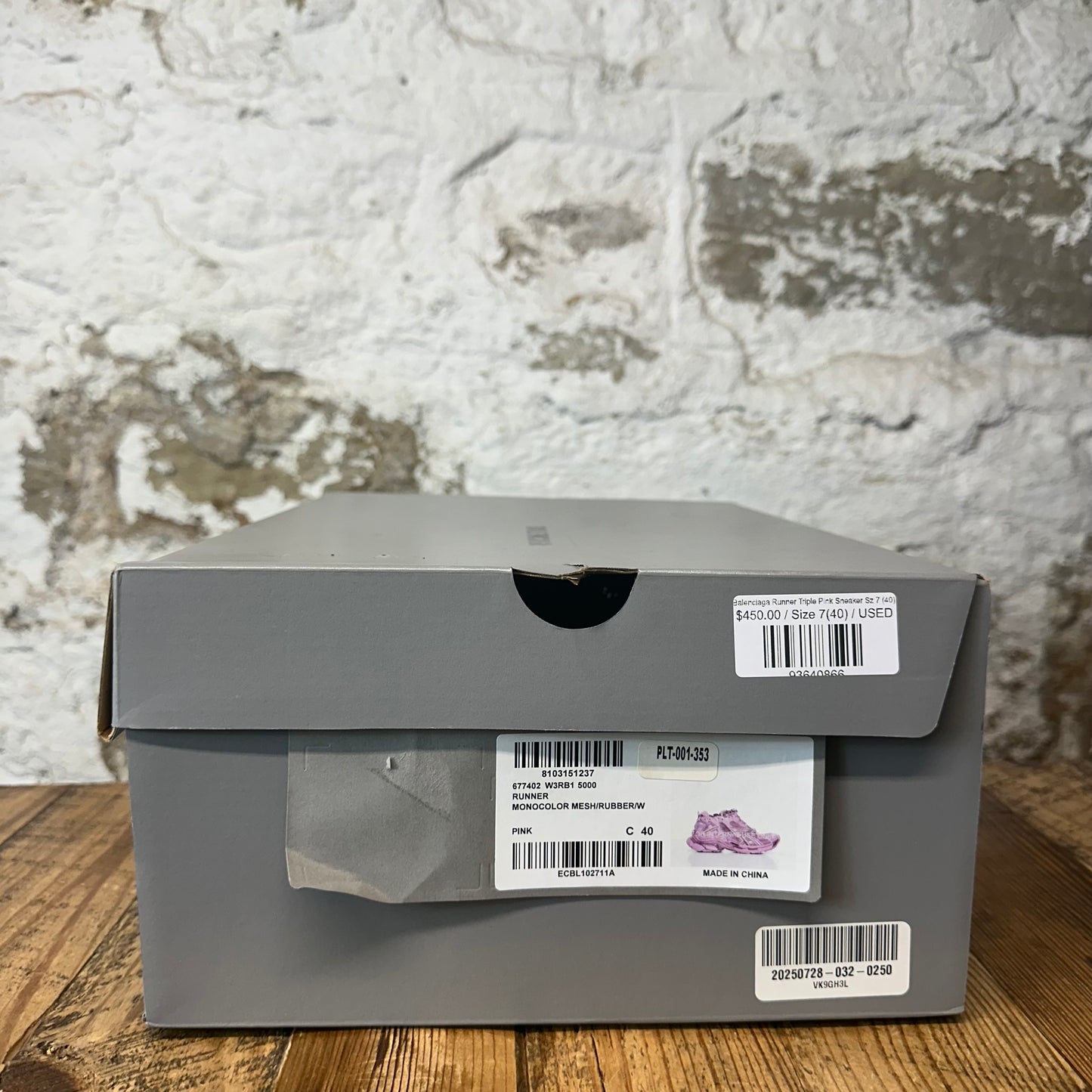 Balenciaga Runner Triple Pink Sneaker Sz 7 (40)