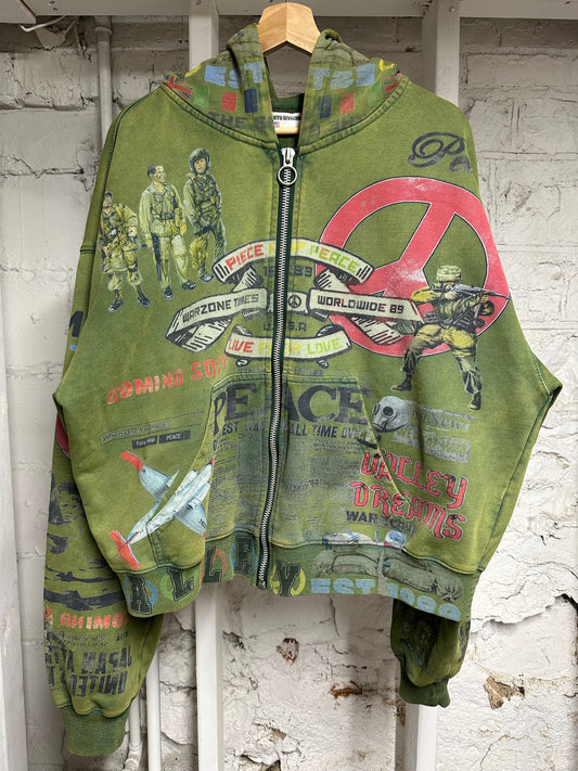 Vale Warzone Olive Hoodie Sz L