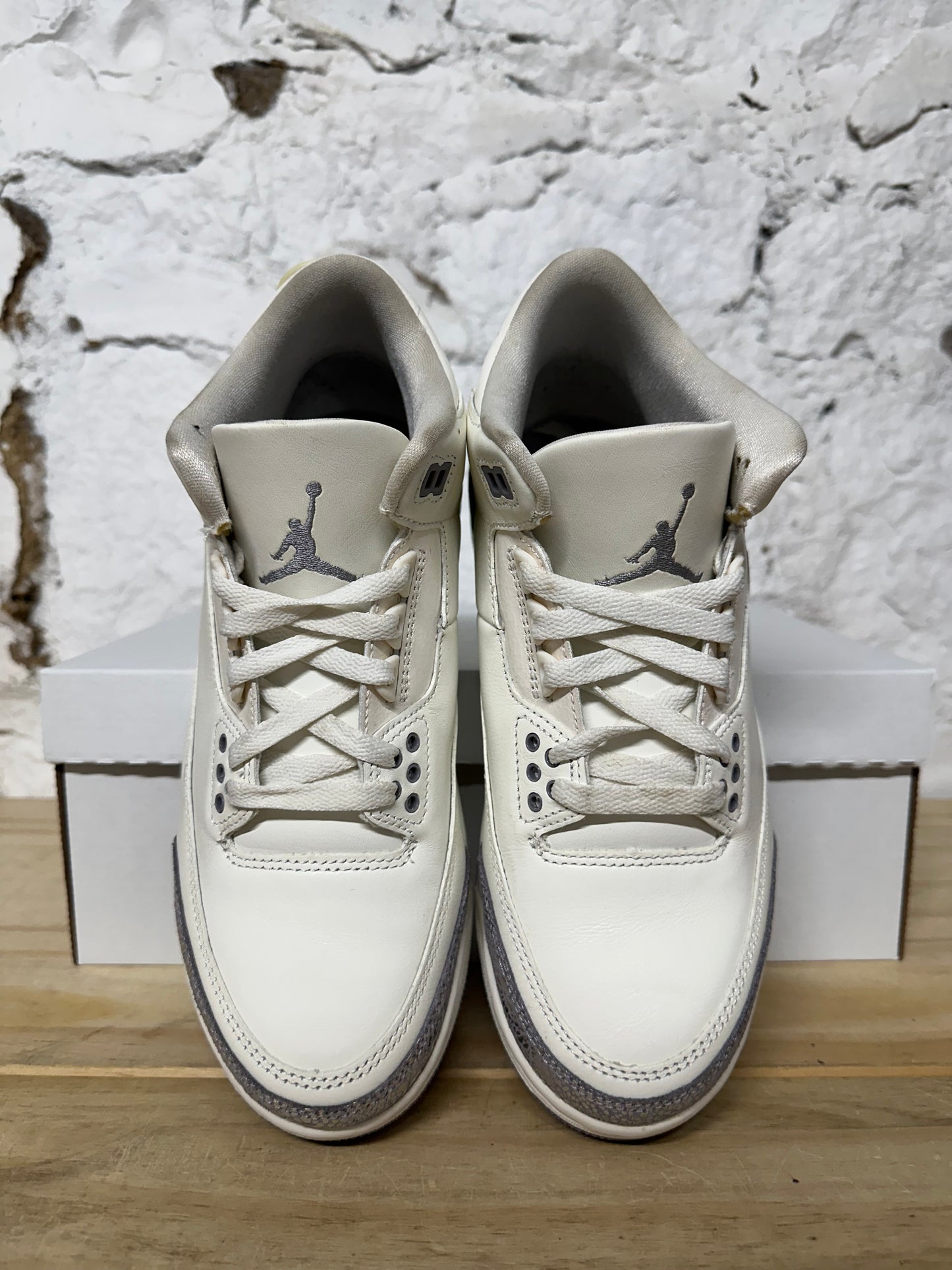 Air Jordan 3 Metallic Silver Sz 6.5 (8W)