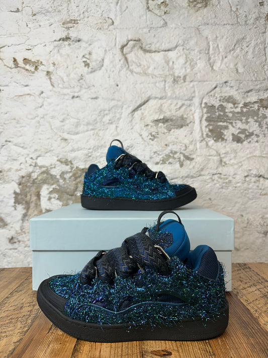 Lanvin Curb Blue Confetti Sneaker