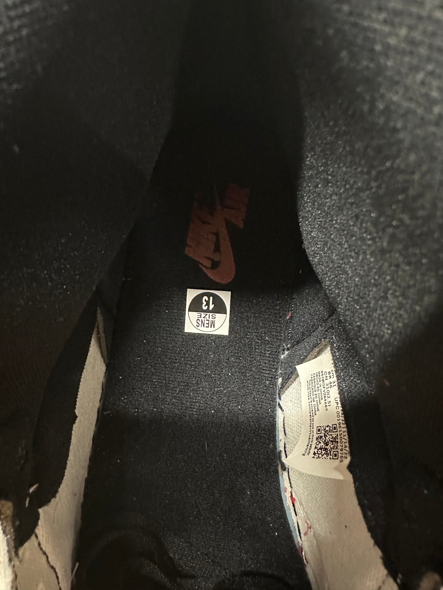 Air Jordan 1 High Spider-Man Across the Spider-Verse Sz 13 DS