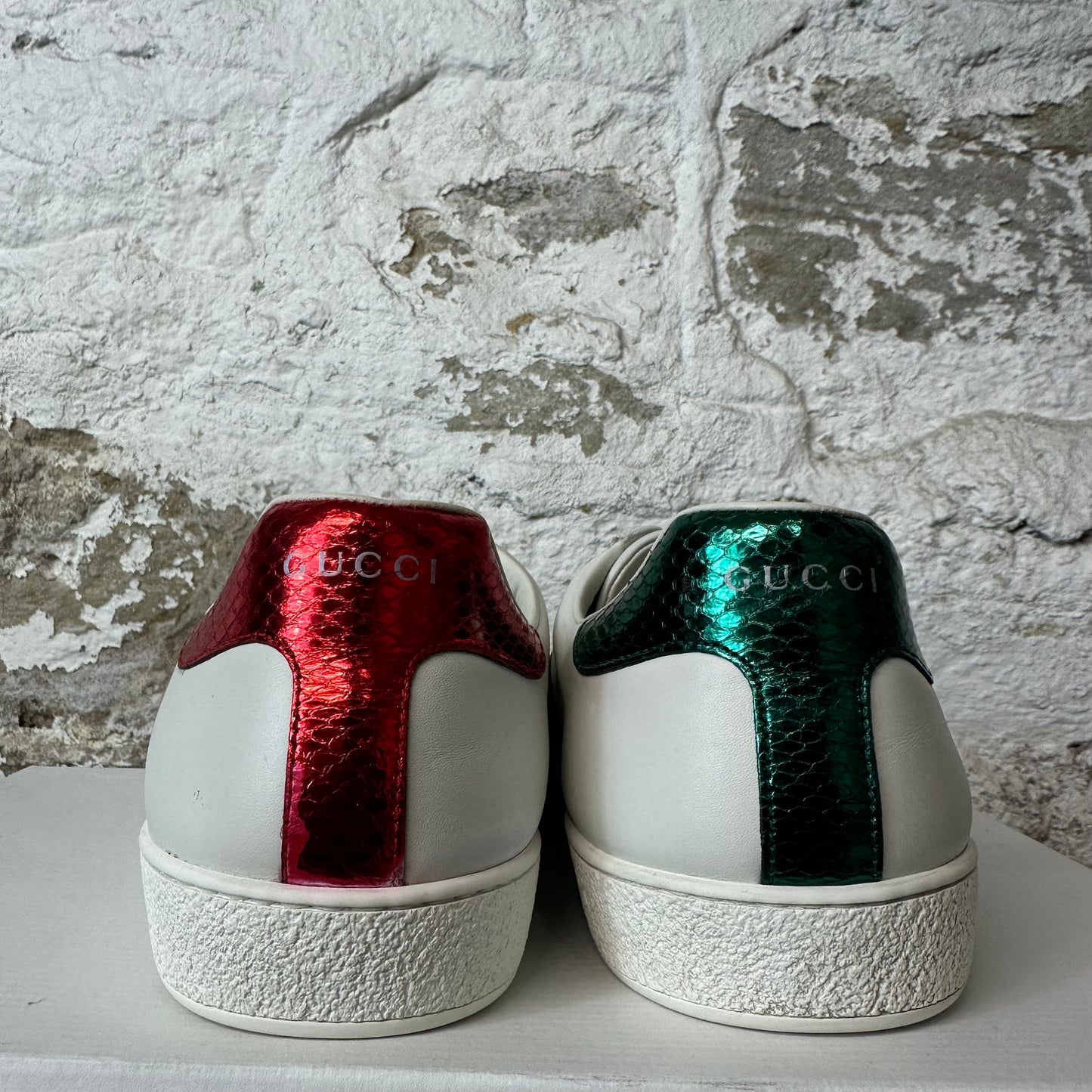 Gucci Rython Vintage Logo Cream Sneaker Sz 5.5