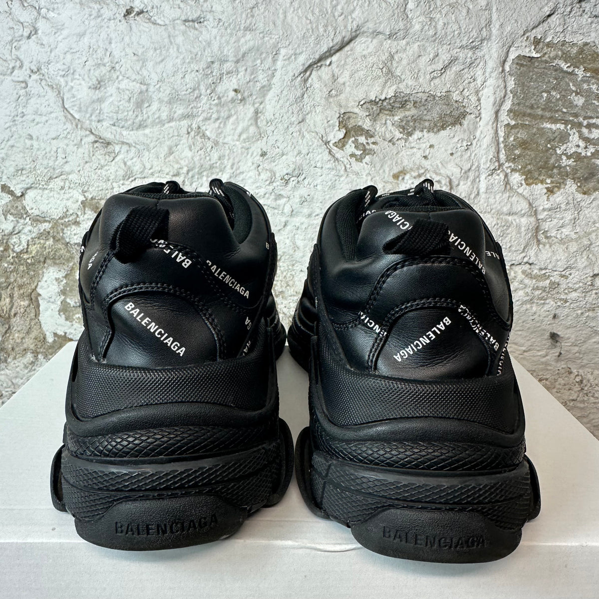 Balenciaga Triple S Spellout Black Sneaker Sz 10 (43)