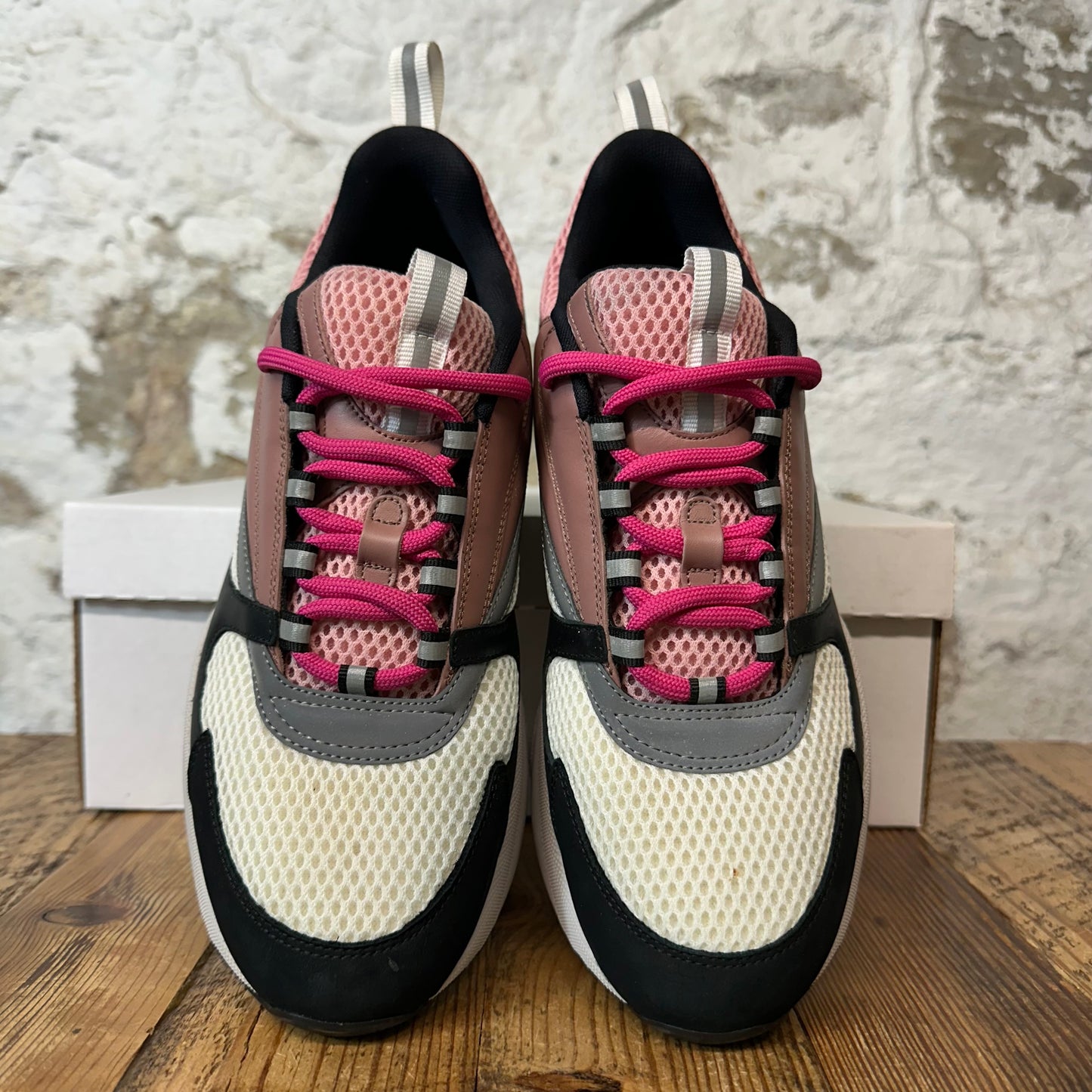 Dior B22 Rust Pink Black White Sneaker Sz 9 (42)