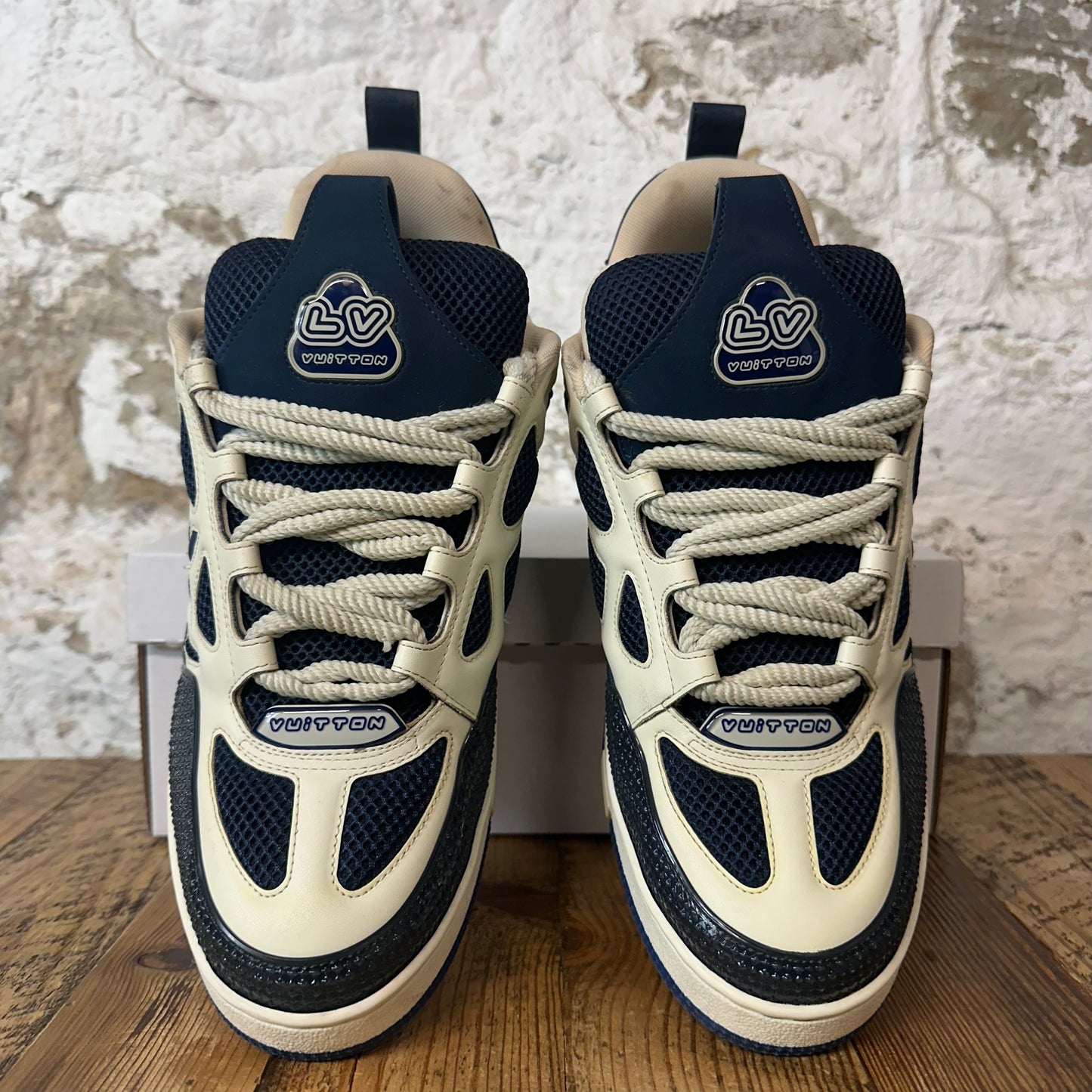 Louis Vuitton Navy White Skate Sneaker Sz 12 (10.5LV)