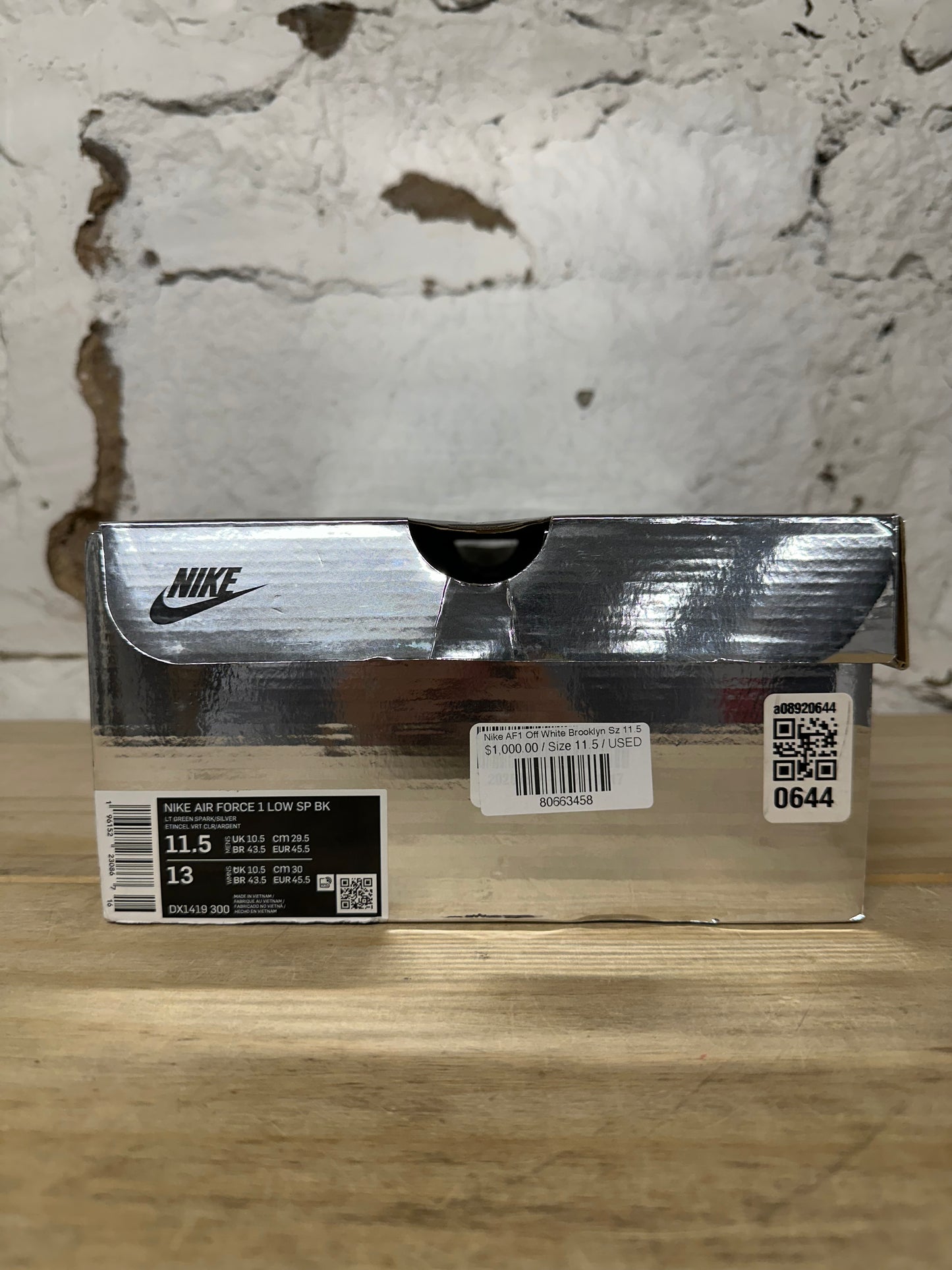 Nike Air Force 1 Low Off-White Brooklyn Sz 11.5