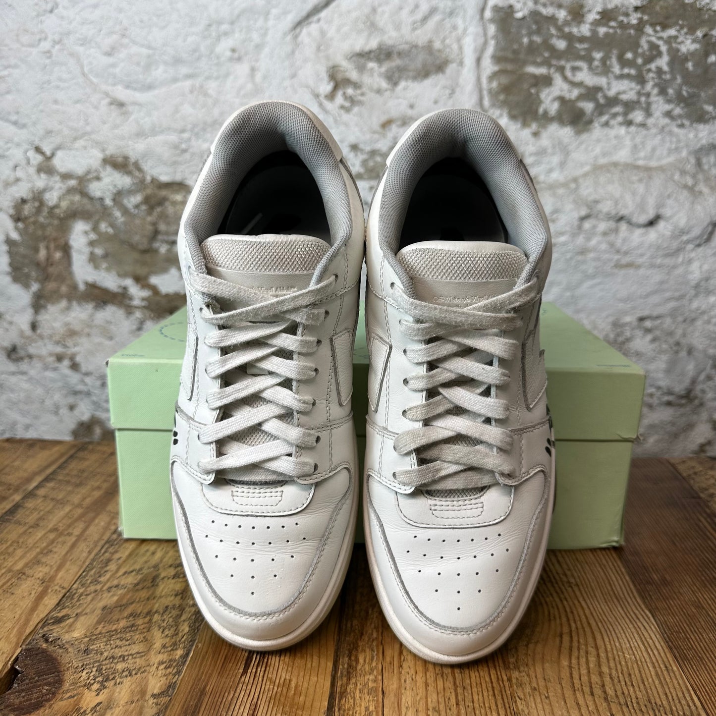 Off-White Out Of Office For Walking Black White Sneaker Sz 6.5 (39)